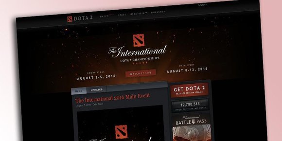 Valves «Dota 2»-nettside hacket