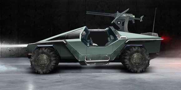 Elon Musk og Microsoft-sjef i Tesla Cybertruck Warthog-flørt