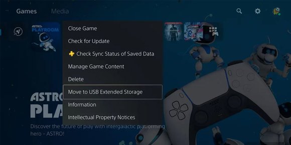 Nå kommer muligheten til få flytte PS5-spill til USB-disker