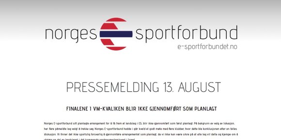 E-sportforbundet stanser VM-kvalik på «sportslig grunnlag»