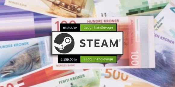 Anbefaler enorm økning i Steam-priser i Norge