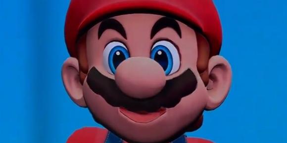 Viste fram ikke-lisensiert hologram-Mario på CES