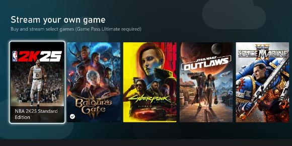 Ruller ut strømming av Xbox-spillene du eier