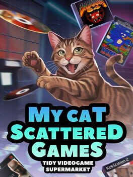 Cover for My Cat Scattered Games: Tidy Videogame Supermarket