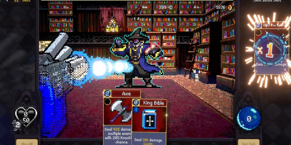 «Vampire Survivors» blir førstepersons kortspill