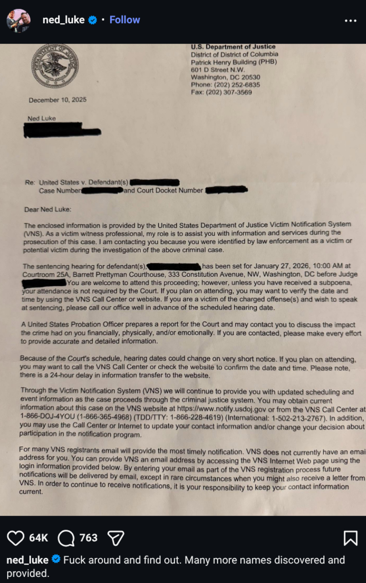 Faksimile: Instagram.